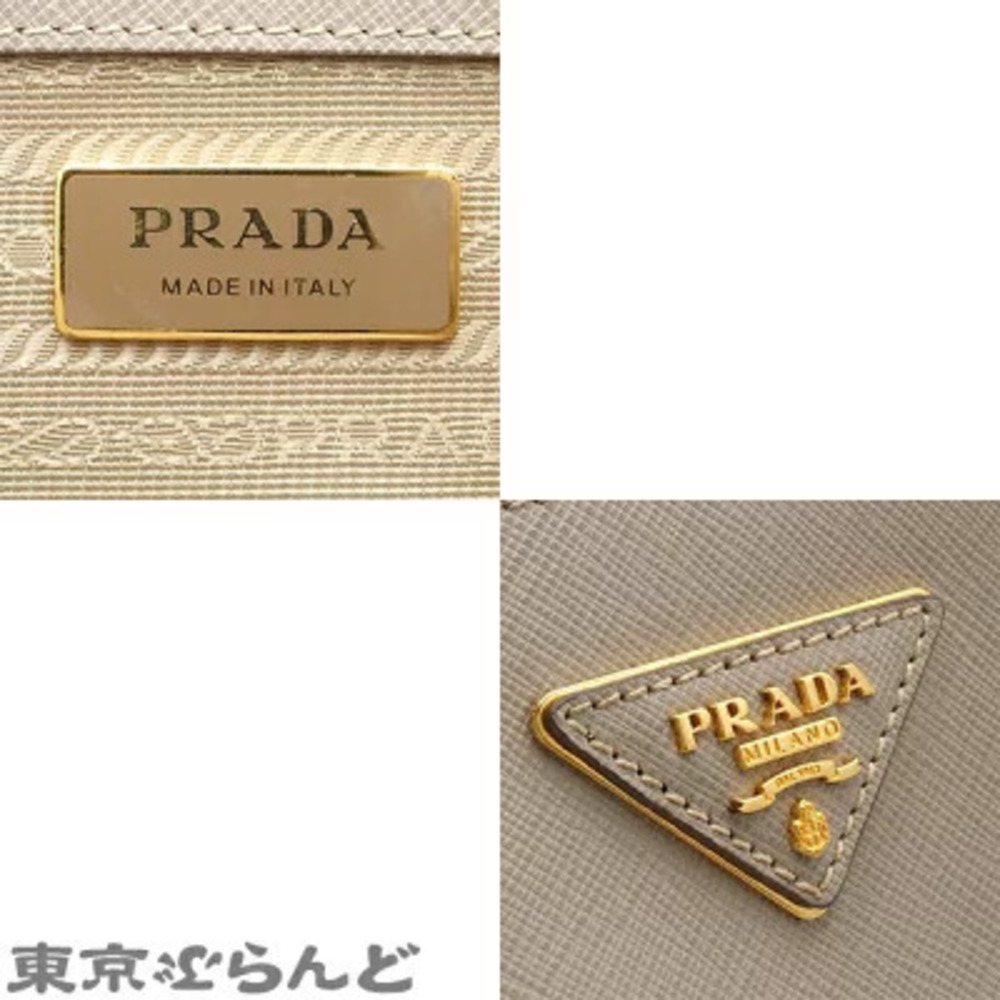 Prada Galleria Saffiano Shoulder Bag Greige Gray - Picture 6 of 9
